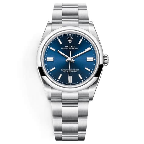 rolex oyster perpetual 36mm blue.